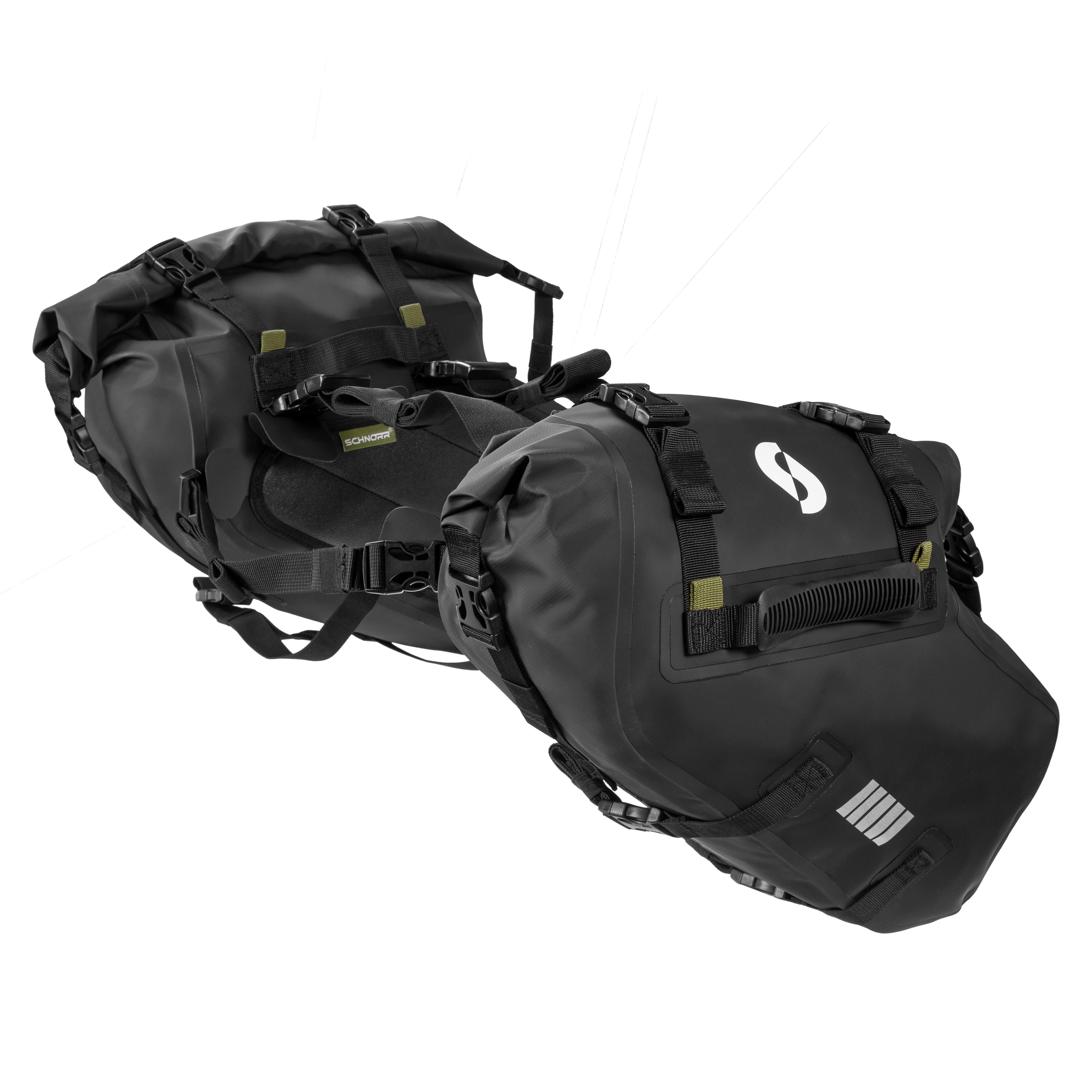 SCHNORR Gepäckträgertasche Seitentaschen 9L - 2er-Set - 18L - wasserdicht – Bild 5 von 5