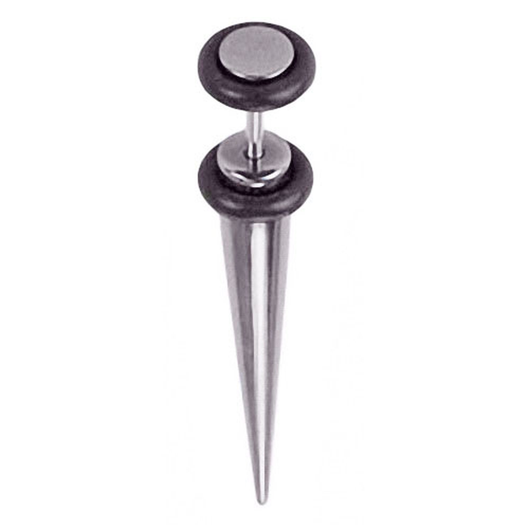 Taffstyle Piercing-Set Piercing Dehstab Taper mit Spike, Ohrring Ohrstecker Fake Dehnungstab Expander Ohr Taper Piercingstecker