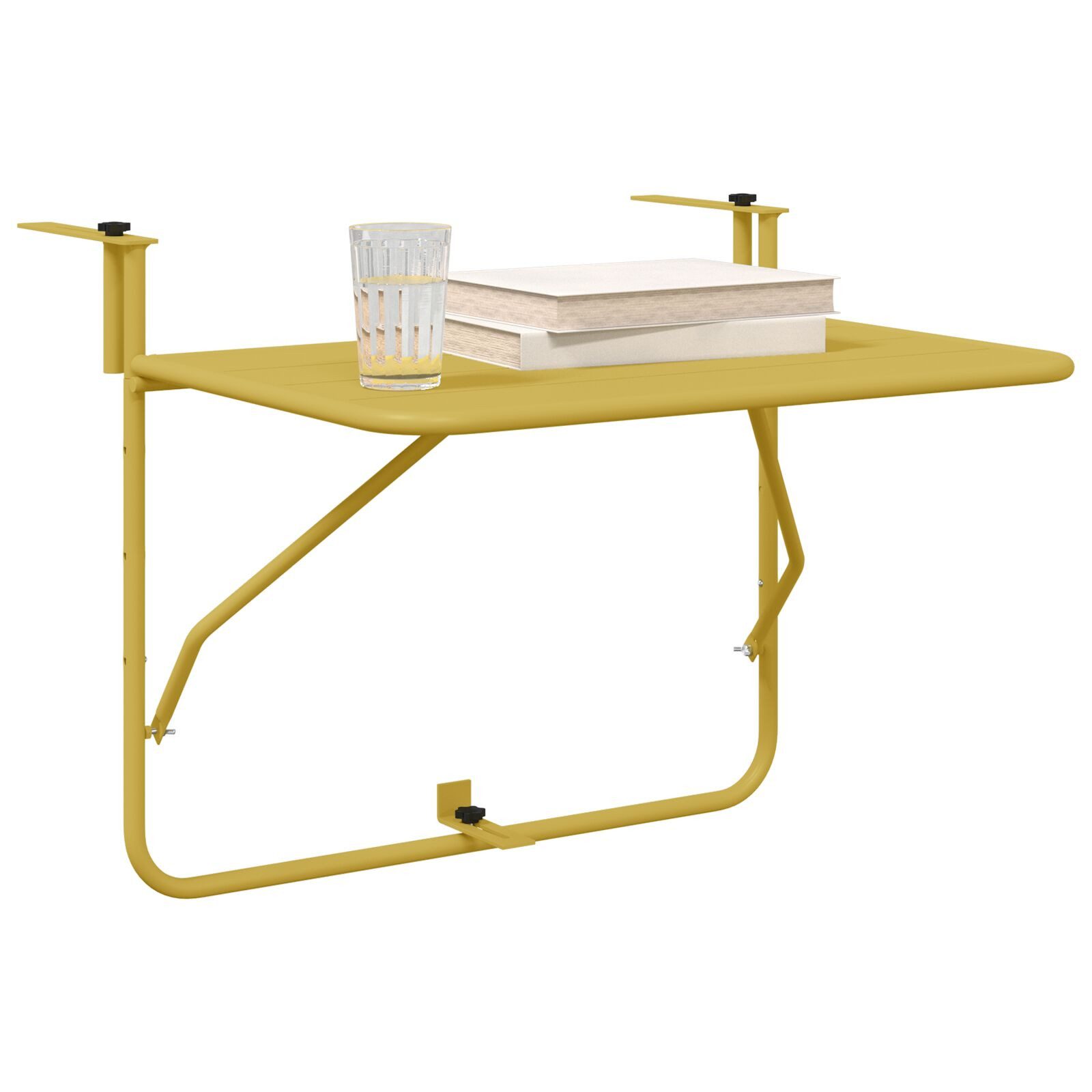 vidaXL Gartentisch Balkontisch Gold Metall Mittel günstig online kaufen