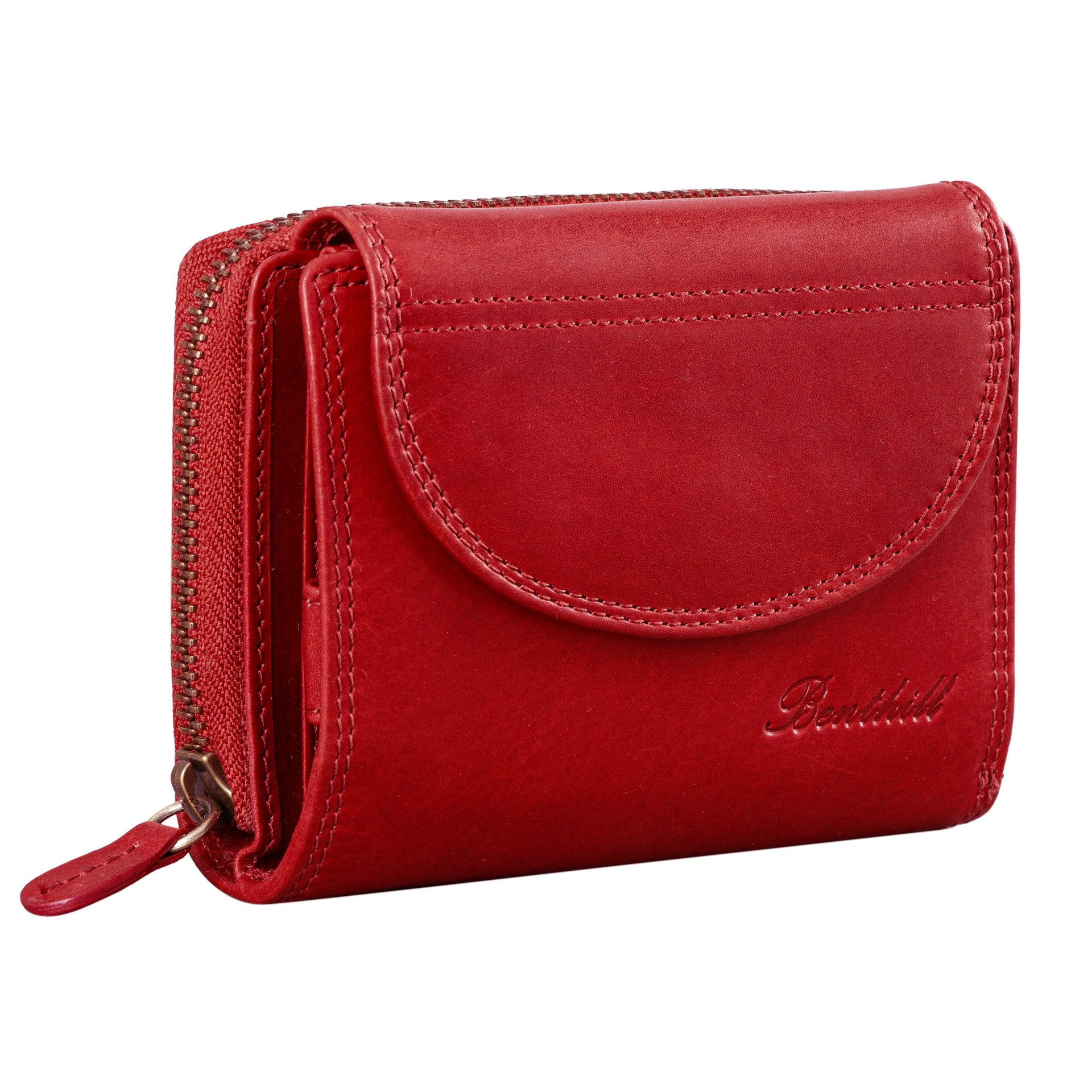 Benthill Geldbörse Damen Echtleder Kompakte Lederbörse Frauen Geldbeutel vi günstig online kaufen