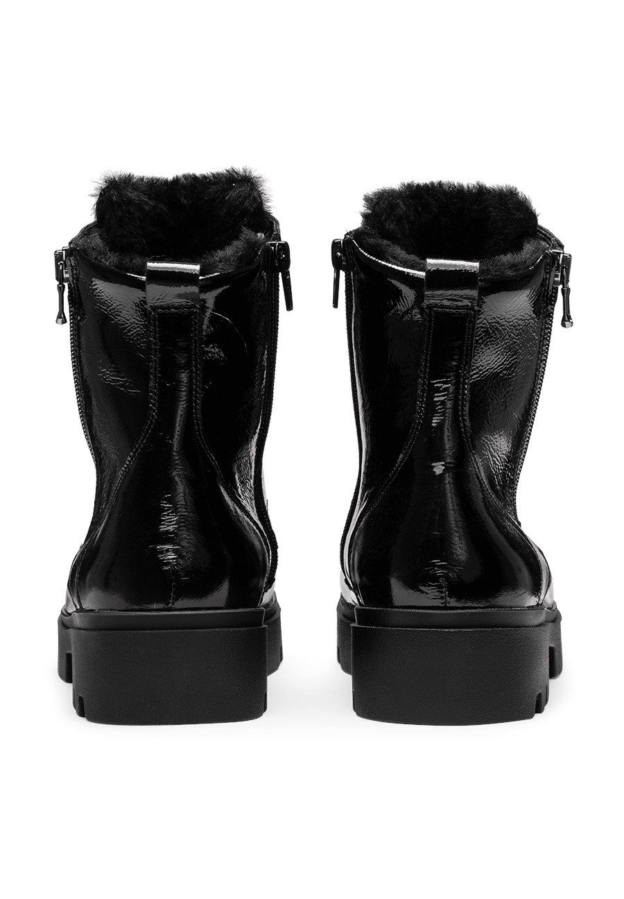 vitaform Damen Stiefeletten Softlackleder Stiefelette