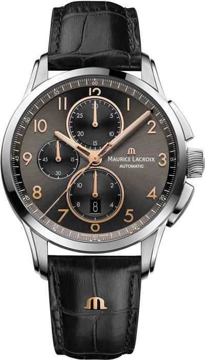 MAURICE LACROIX Chronograph Pontos Chronographe Date, PT6388-SS001-321-2, Automatik, Swiss Made