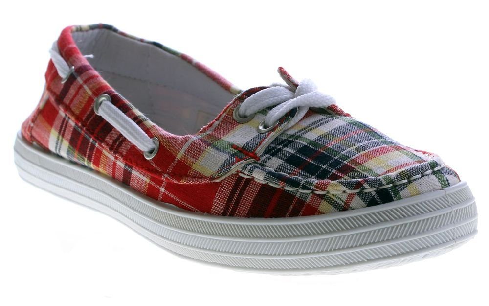 Magnus Ballerina Leinen Взуття leicht flexibel kariert Keilpumps Karo Muster leicht flexibel kariert Bunt