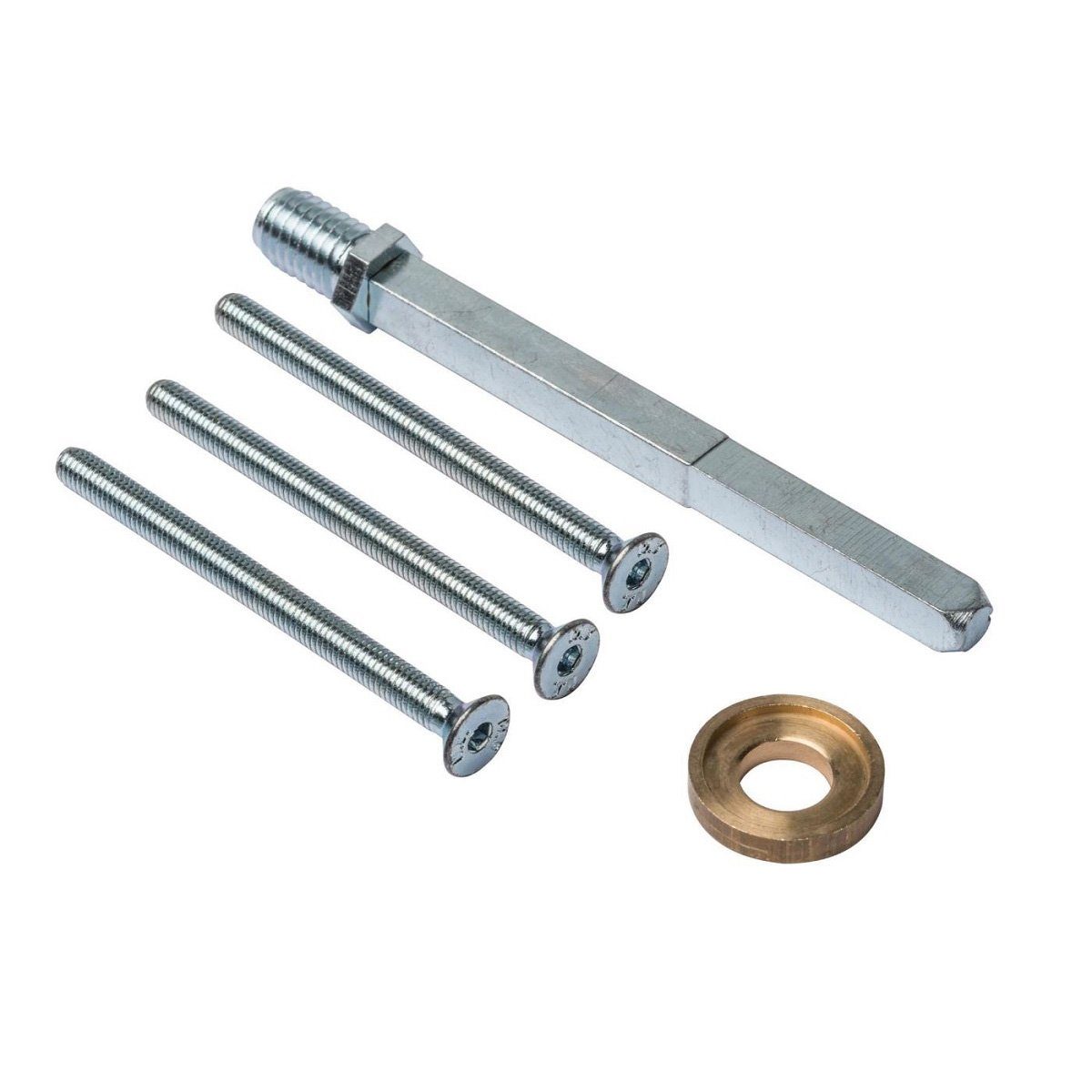 MS Beschläge Türbeschlag Montageset Schutzbeschlag Vierkant 8/10mm verzinkt