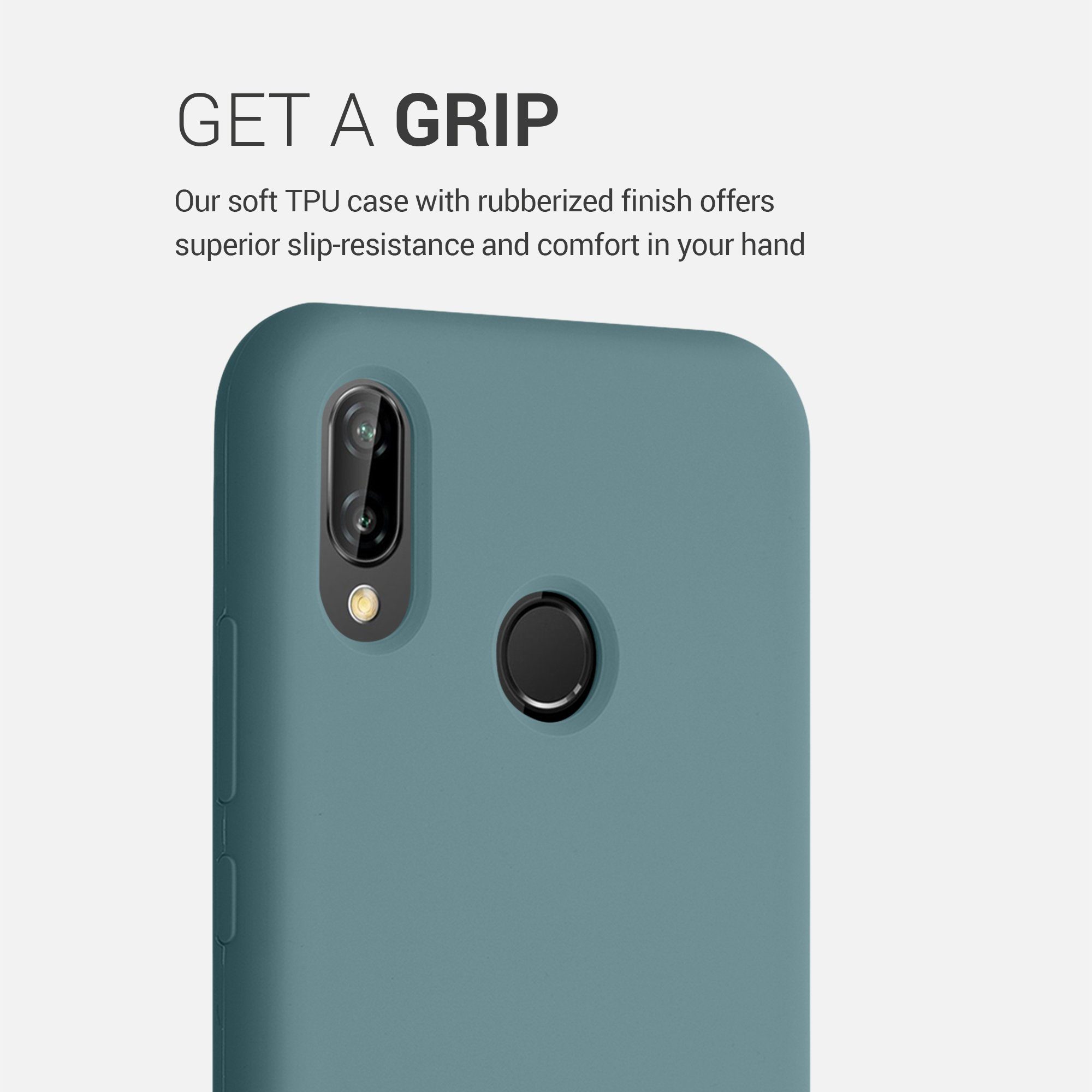 kwmobile Handyhülle Handyhülle für Huawei P20 Lite Hülle, Weiches Handy Silikon Case - Schutzhülle Cover