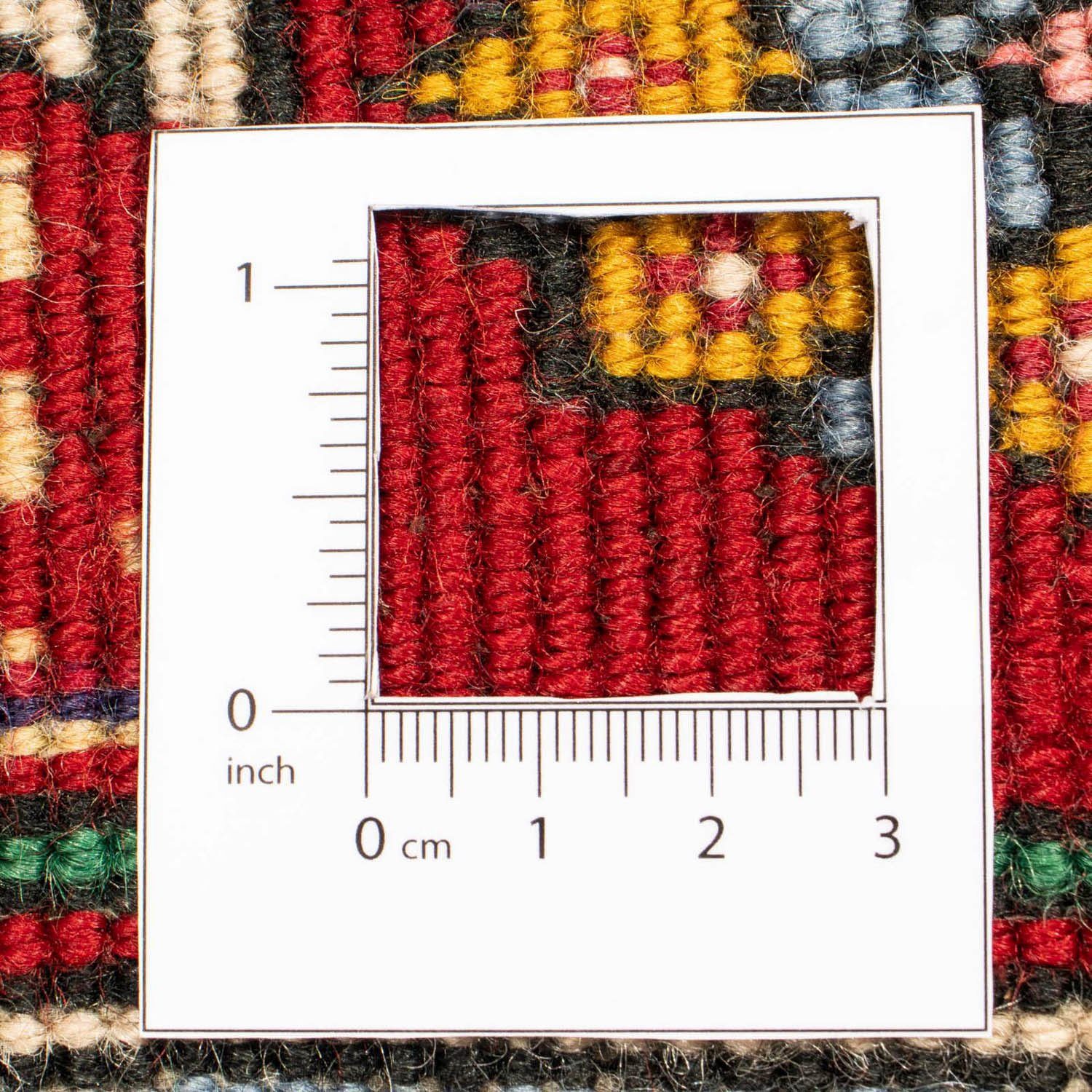 Zertifikat Wollteppich 10 mm, Unikat cm, Medaillon Höhe: 297 rechteckig, mit Rosso Ardebil 203 x morgenland,
