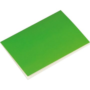 Livepac Office Notizbuch 4x Notizbuch / Notizheft DIN A5 / 100 karierte Seiten / Farbe: grün