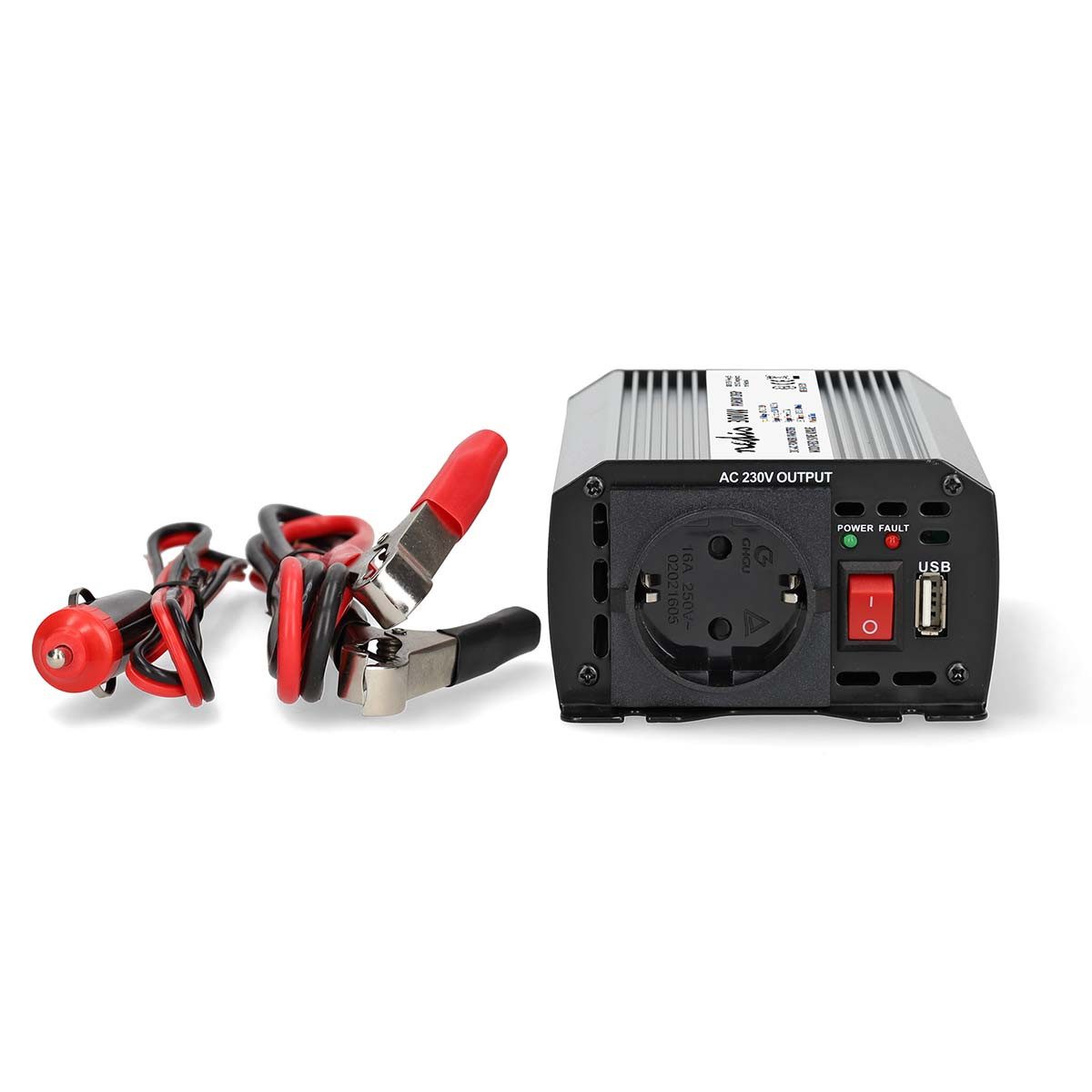 Nedis Stromerzeuger PIM30012FGY, (1-tlg), camping und auto, flexibler anschluss, 300 w zuverlässige leistung