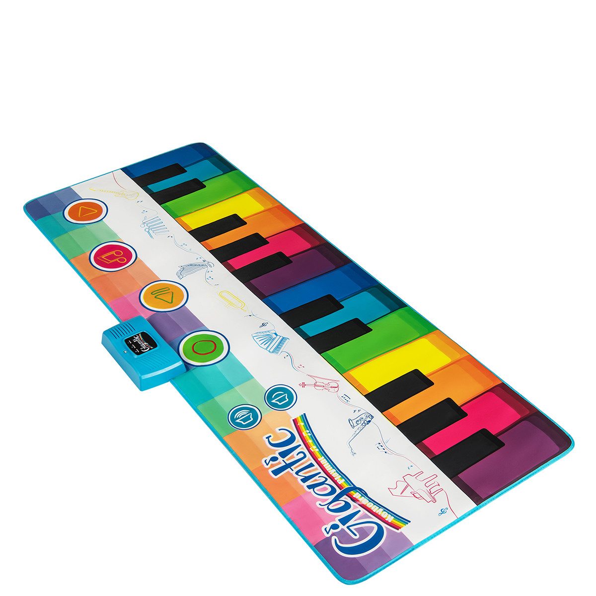 COSTWAY Spielmatte, Musikspielmatte mit 8 Instrumentenklängen, 181 x 73
