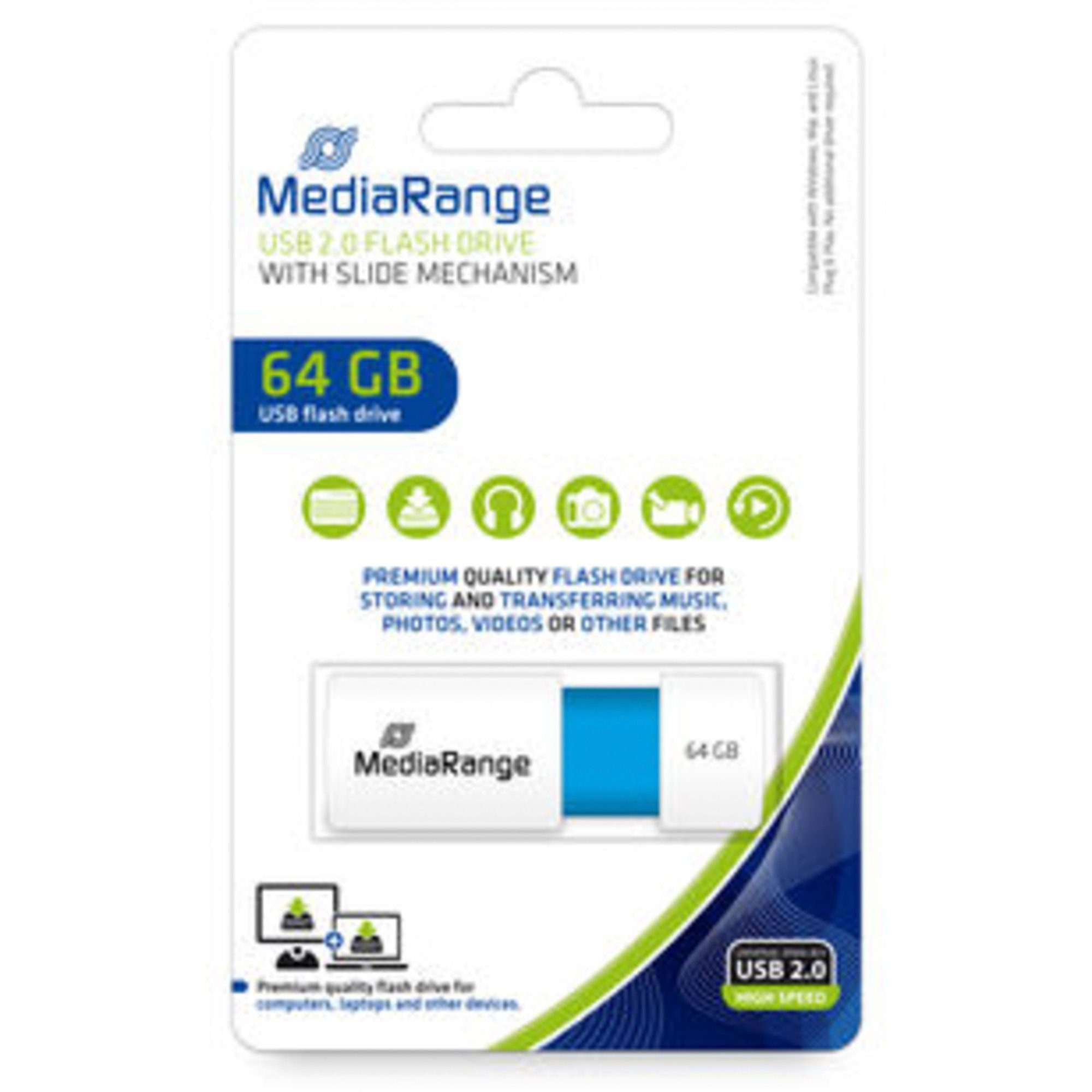 MediaRange 64 Mediarange GB, Color (USB-A USB-Stick USB-Stick, Edition