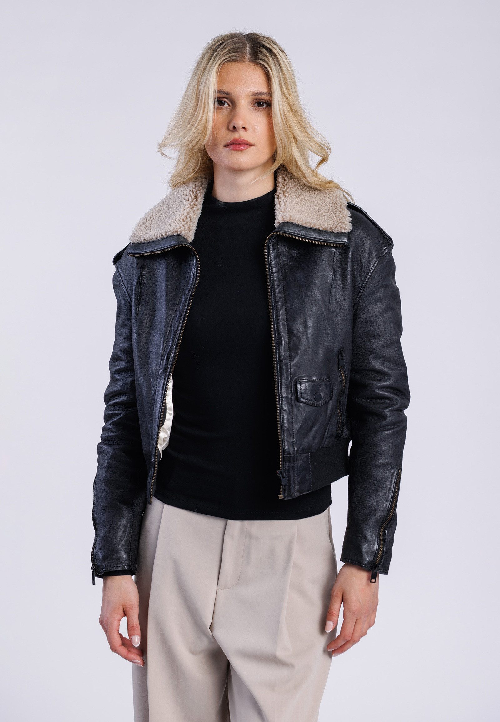 Freaky Nation Lederjacke Page-FN