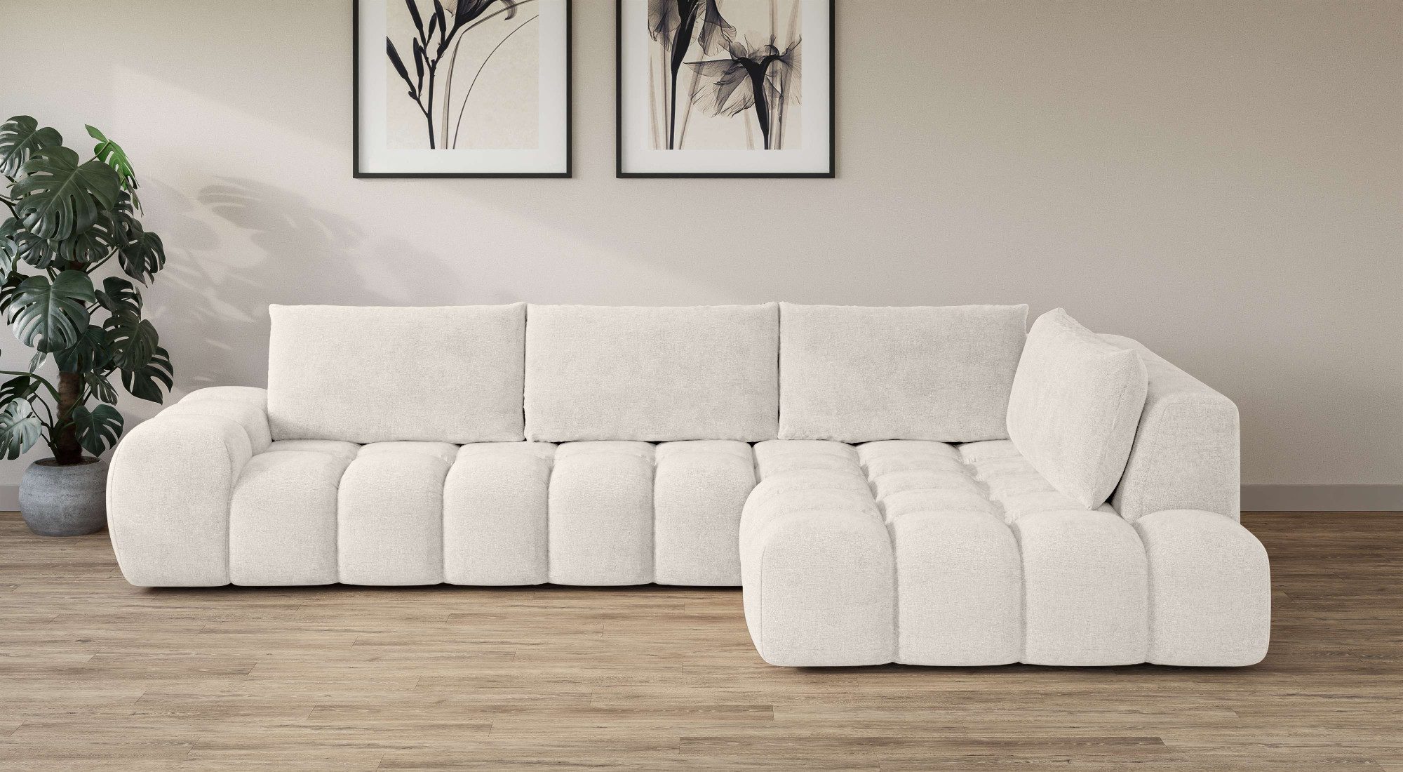 OTTO home Ecksofa "AZITA klein, L-Form, elegant und bequem Designsofa in Bu günstig online kaufen