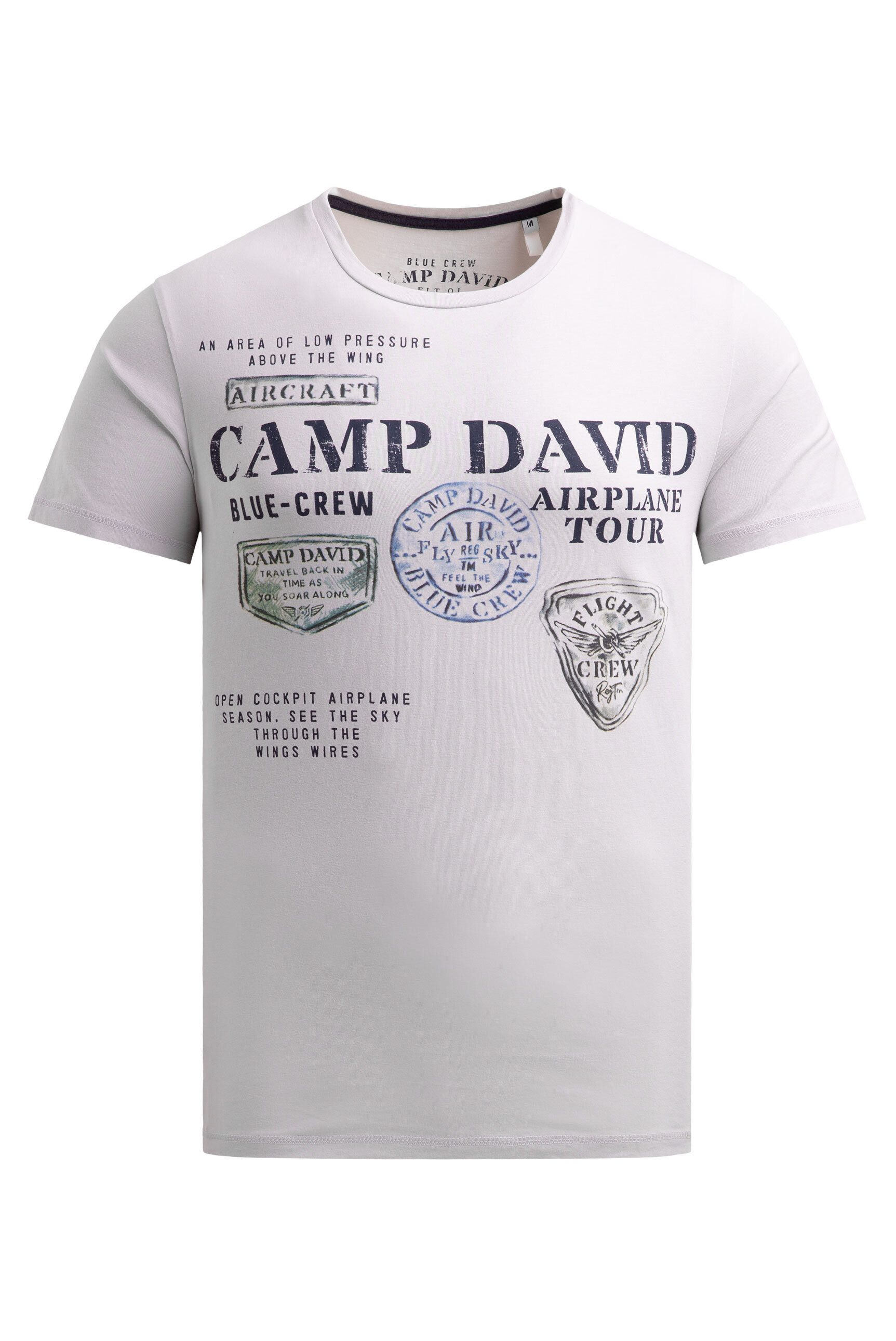 CAMP DAVID Rundhalsshirt aus Baumwolle günstig online kaufen