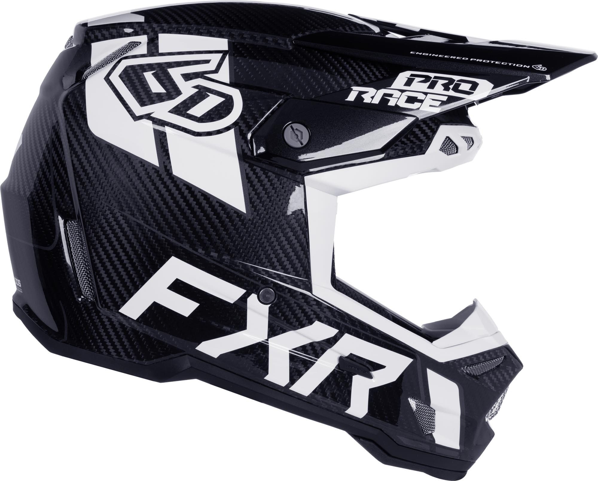 FXR Motorradhandschuhe 6D ATR-3Y Carbon Jugend Motocross Helm vorbereitet für Kommunikationssystem