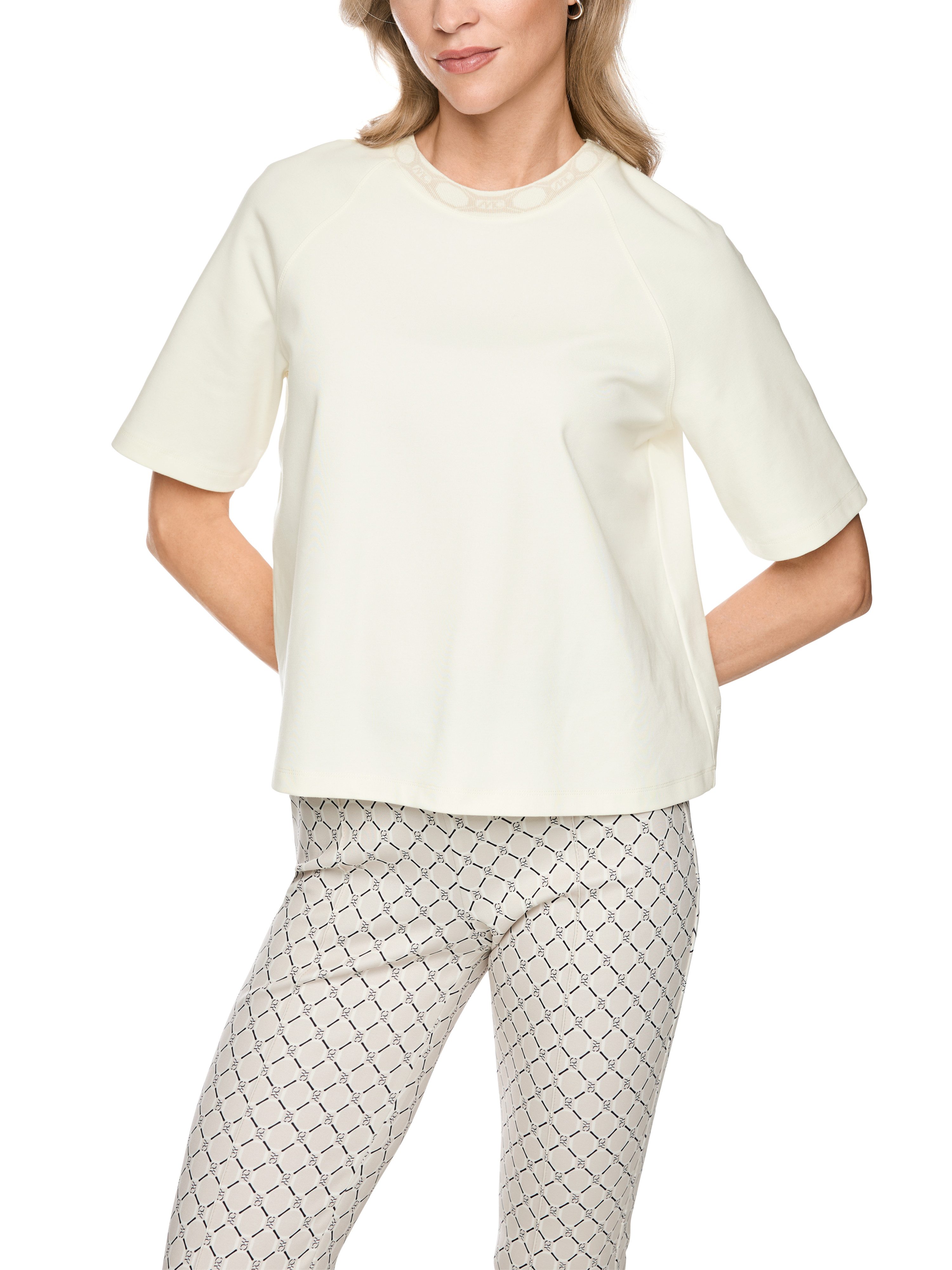Marc Cain T-Shirt Golden Hour Premium Damenmode Oversize, aus Baumwollmix