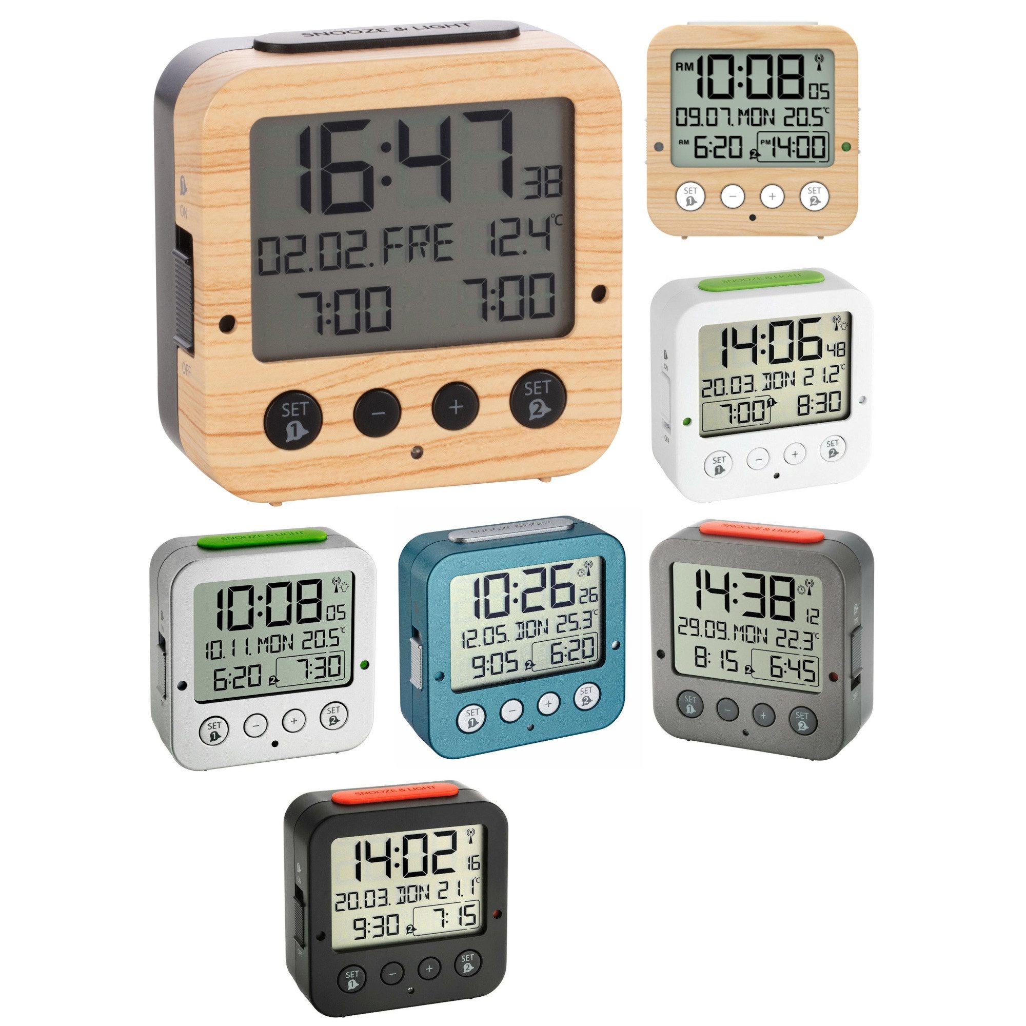 TFA Dostmann Funkwecker Bingo TFA 60.2528 digitaler Reisewecker 2 Alarme Be günstig online kaufen