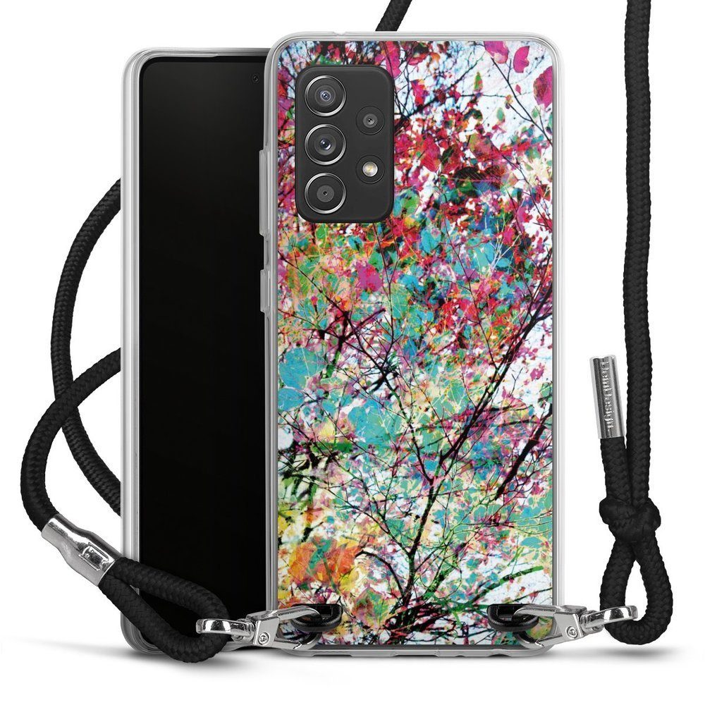 DeinDesign Handyhülle Malerei Blätter Kunst Autumn8, Samsung Galaxy A52s 5G  Handykette Hülle mit Band Case zum Umhängen