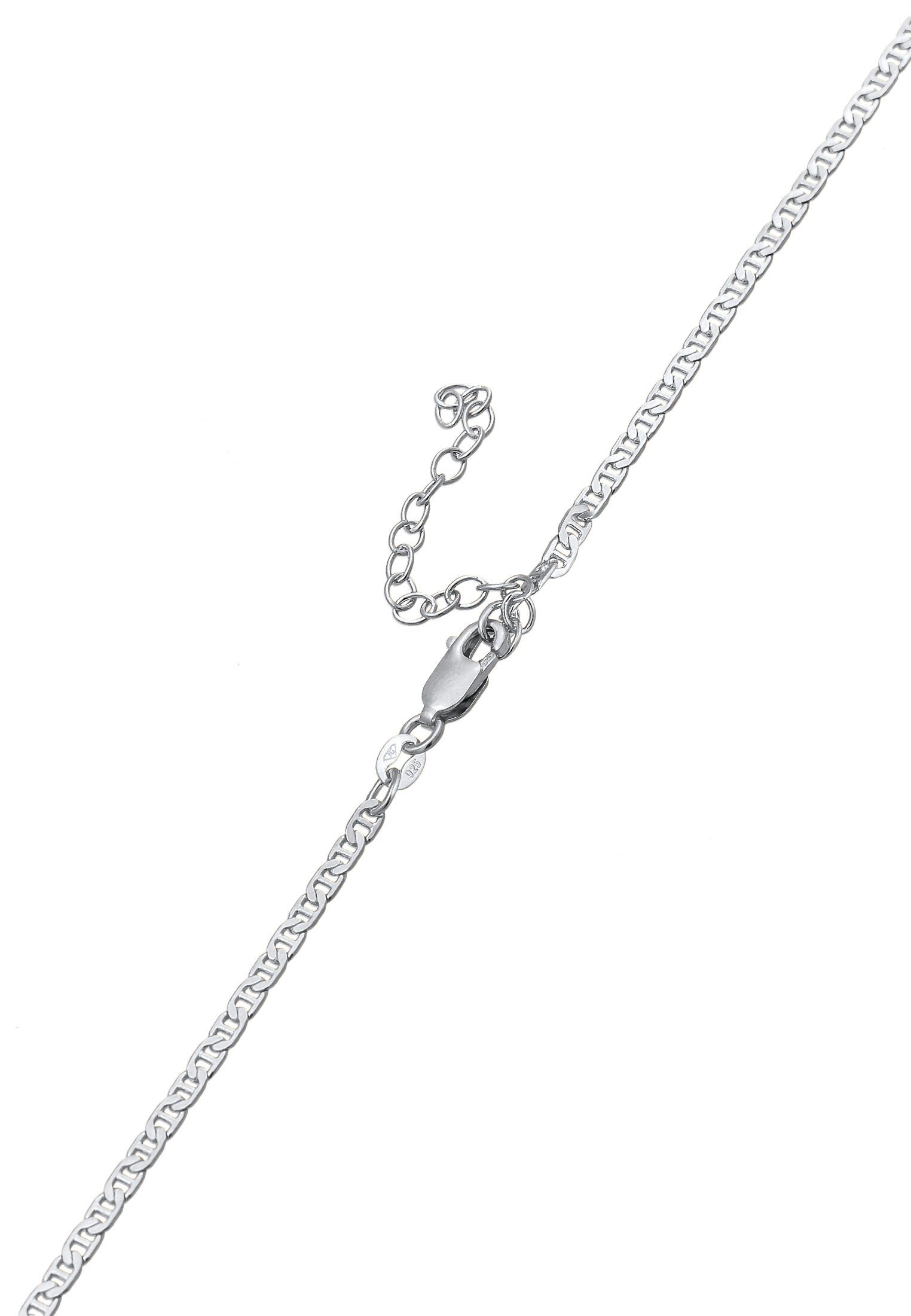 Kuzzoi Silberkette Herren Stäbchenpanzerkette Basic 925 Silber