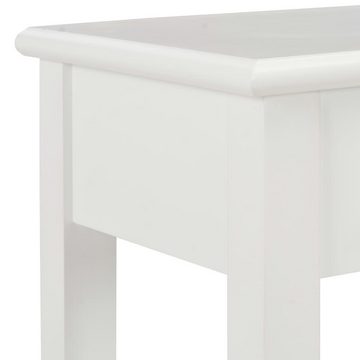 vidaXL Beistelltisch Konsolentisch Weiß 110 x 35 x 80 cm Holz (1-St)
