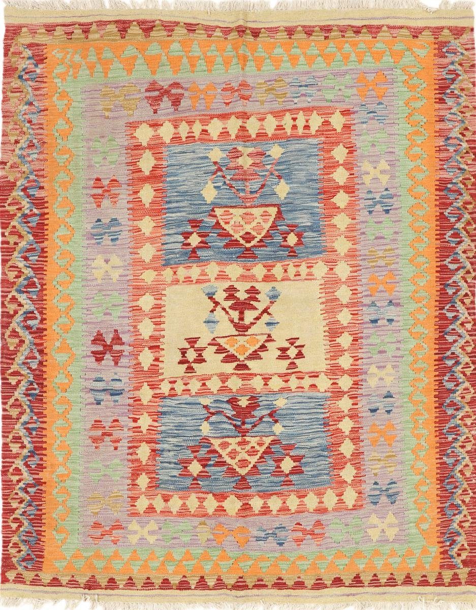 Orientteppich Kelim Afghan Heritage 153x187 Handgewebter Moderner Orientteppich, Nain Trading, rechteckig, Höhe: 3 mm