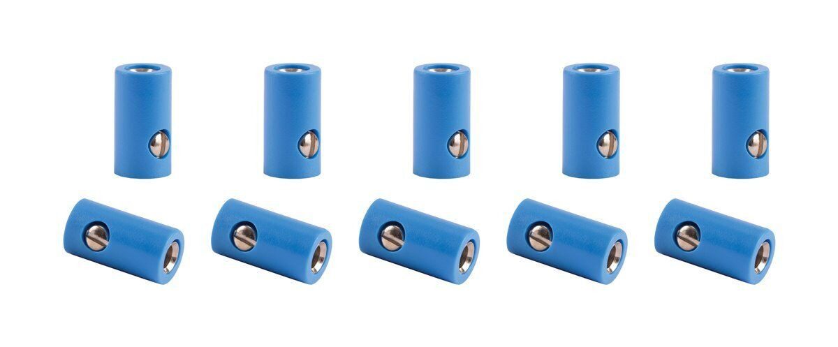Viessmann Modelleisenbahn-Stecker Viessmann 6883 Muffen blau, 10 Stück