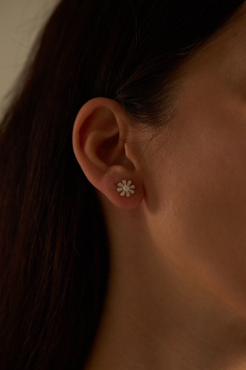 Einzelstück Paar Ohrstecker Ohrstecker 925 Silber Gänseblümchen Ohrringe, 9 günstig online kaufen