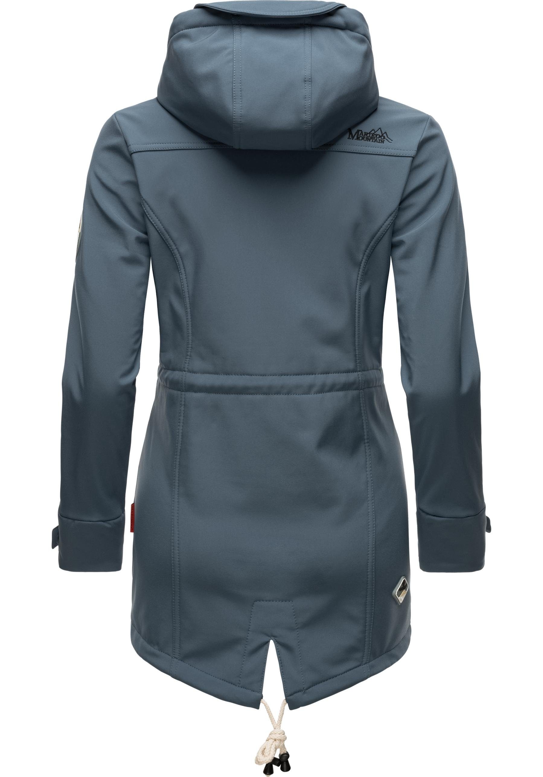 Marikoo Funktionsmantel Zimtzicke Softshell Parka mit Kapuze – Bild 3 von 4