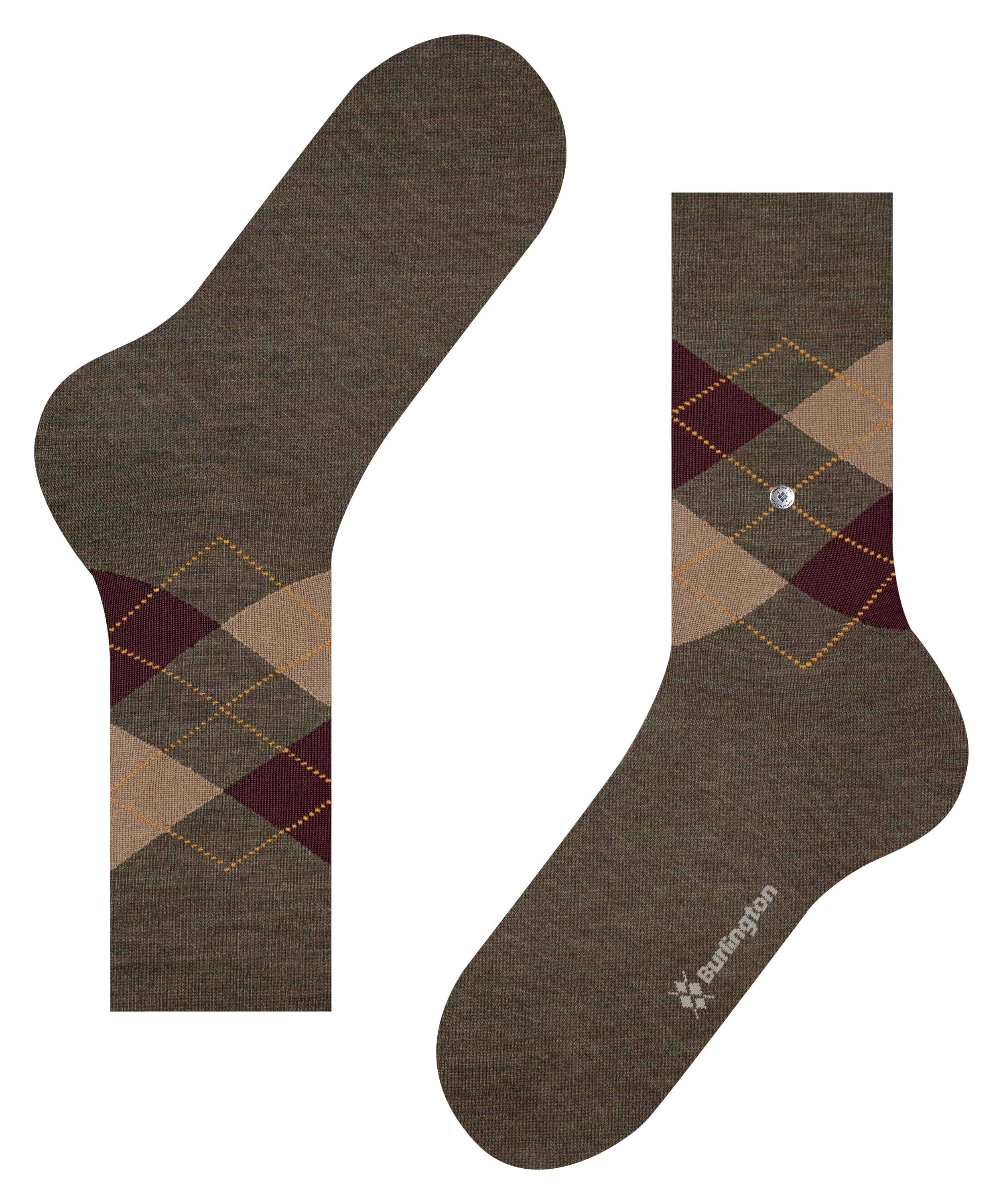 Burlington Socken Burlington Edinburgh Melange Herren (1-Paar) mit wärmender Schurwolle – Bild 5 von 5