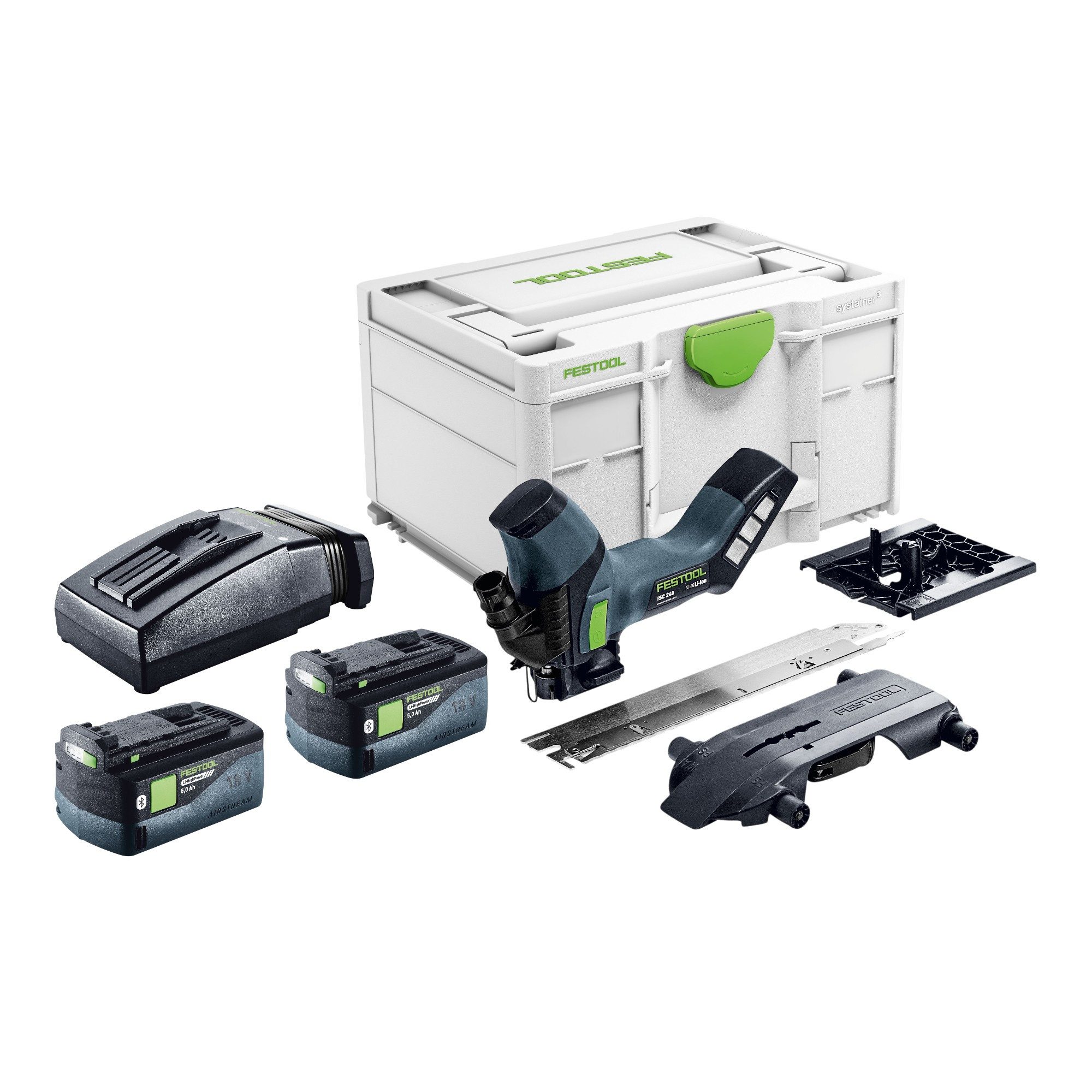FESTOOL Akku-Säge ISC 240 EB-Basic Akku Dämmstoffsäge 18 V 240 mm + 2x Akku 5,0 Ah