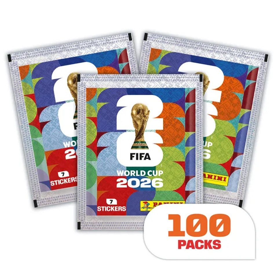 Panini Sammelkarte Offizielle FIFA World Cup 2026™ Stickerkollektion - Box mit 100 Tüten