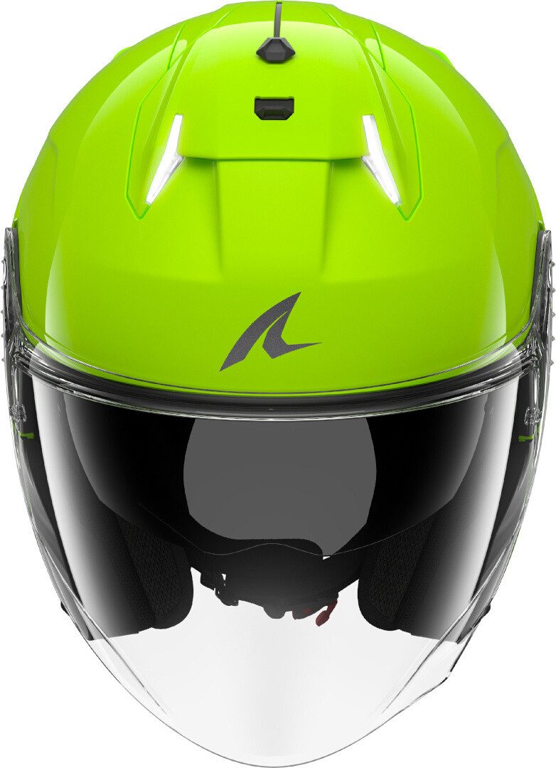 Shark Motorradhelm Skwal i3 Jet Blank Jethelm, vorbereitet für Kommunikationssystem,integriertes Sonnenvisier