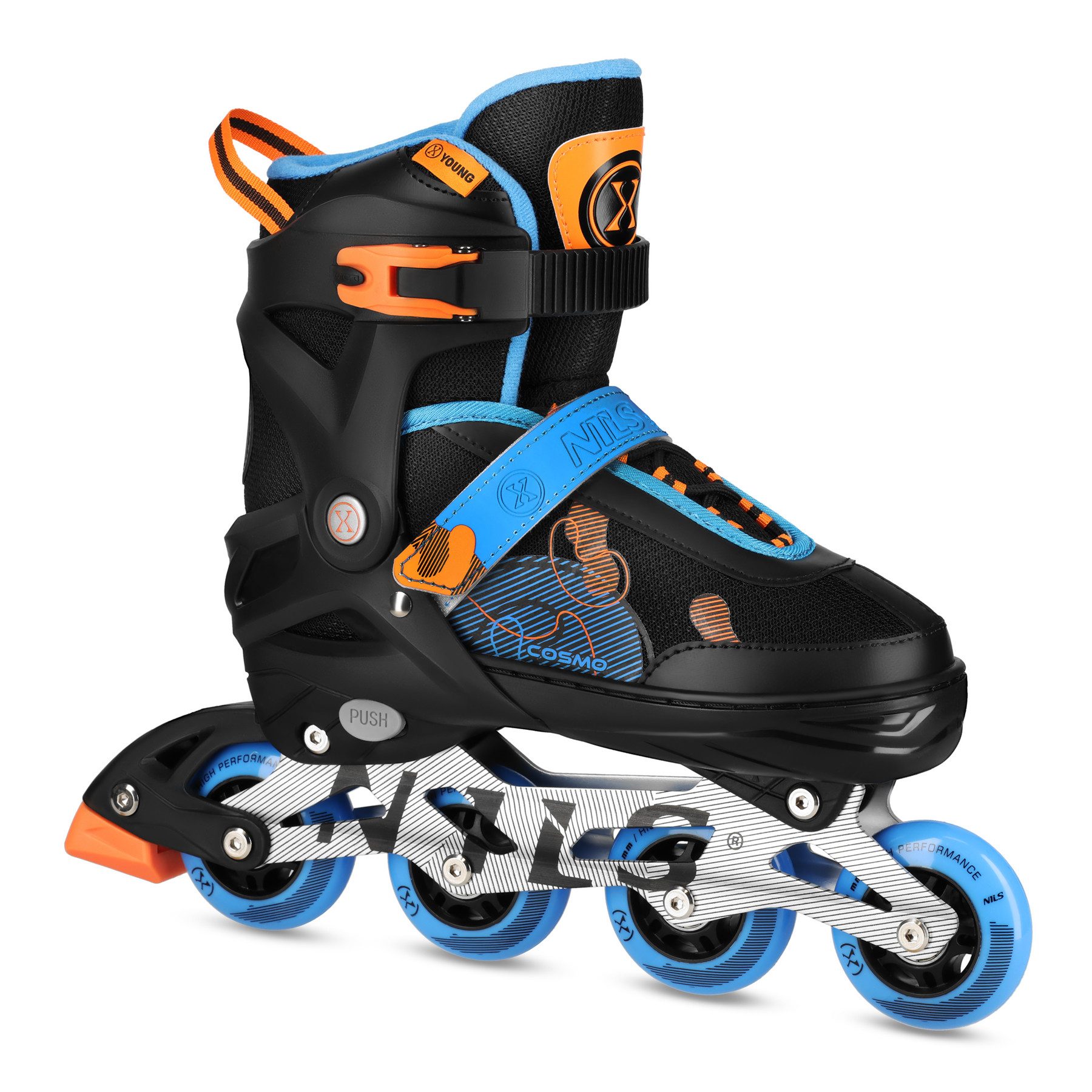 Inlineskates Inliner verstellbare Inline Skates COSMO blau Größe 34-41