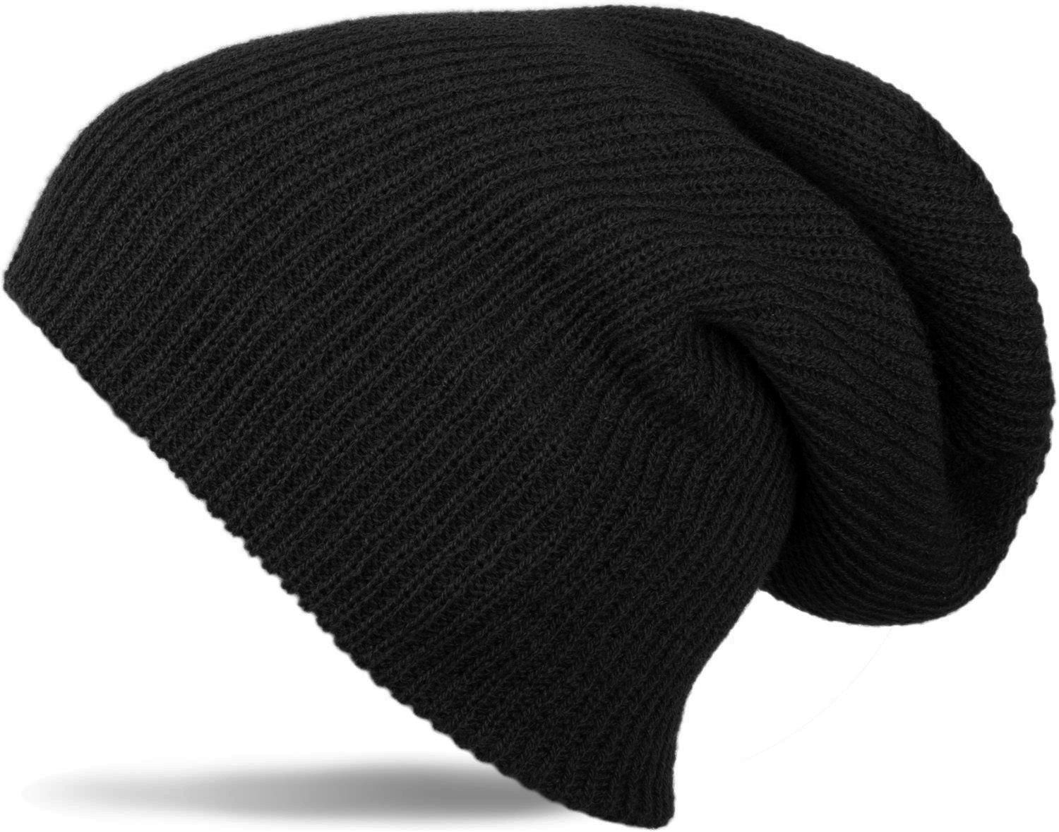 Strickmütze Feinstrick Beanie doppelt gestrickt