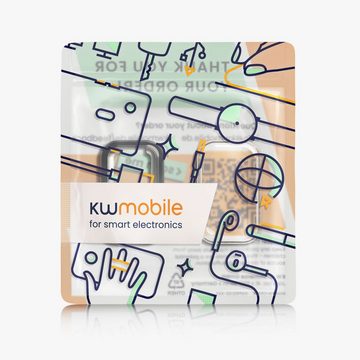 kwmobile Sleeve 2x Hülle für Xiaomi Smart Band 8 Active / Redmi Band 2, Silikon Fullbody Cover Case Schutzhülle Set