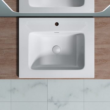doporro Einbauwaschbecken doporro Design Einbauwaschbecken aus Gussmarmor Handwaschbecken