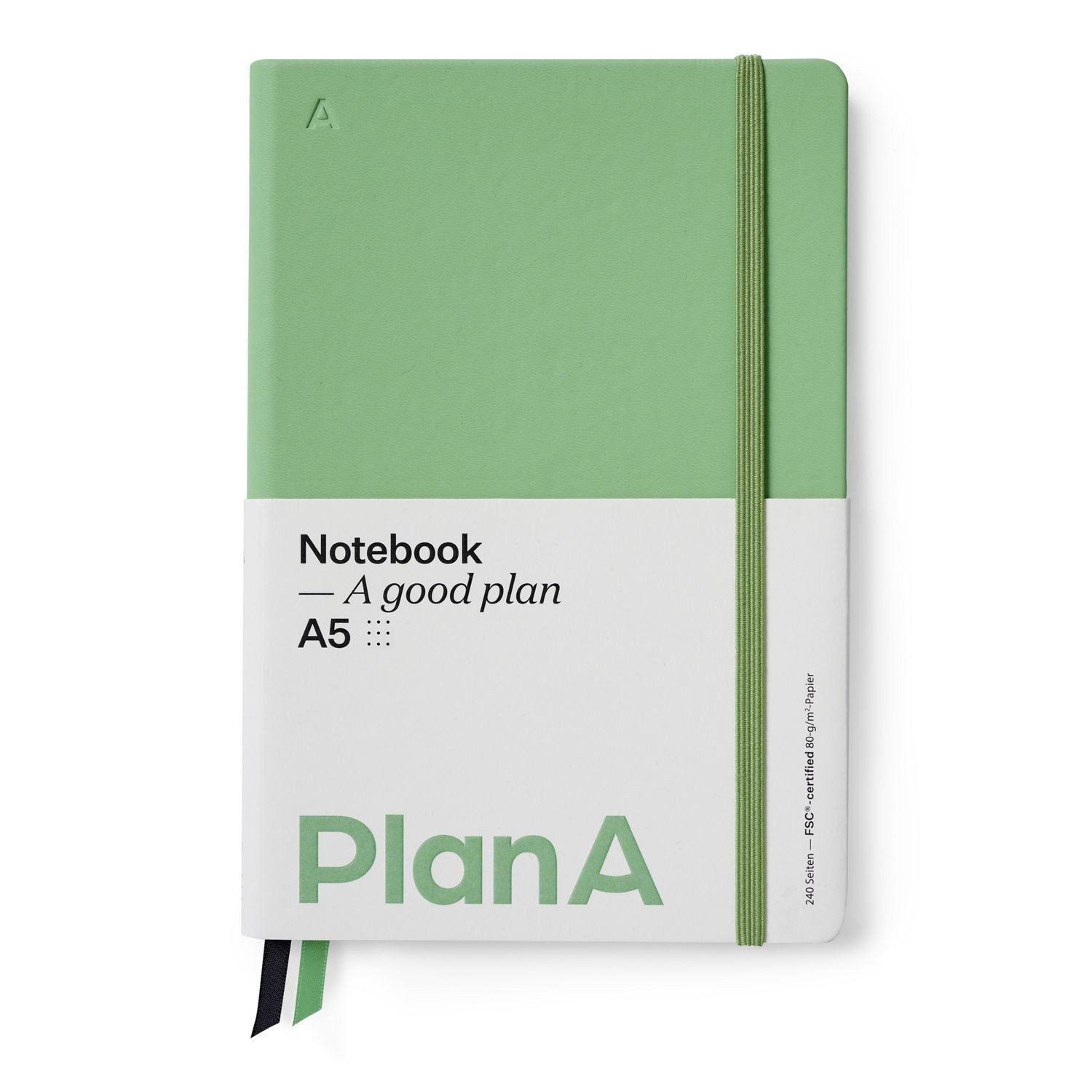 Notizbuch Notizbuch A5 Hardcover Punktiert Sage Green