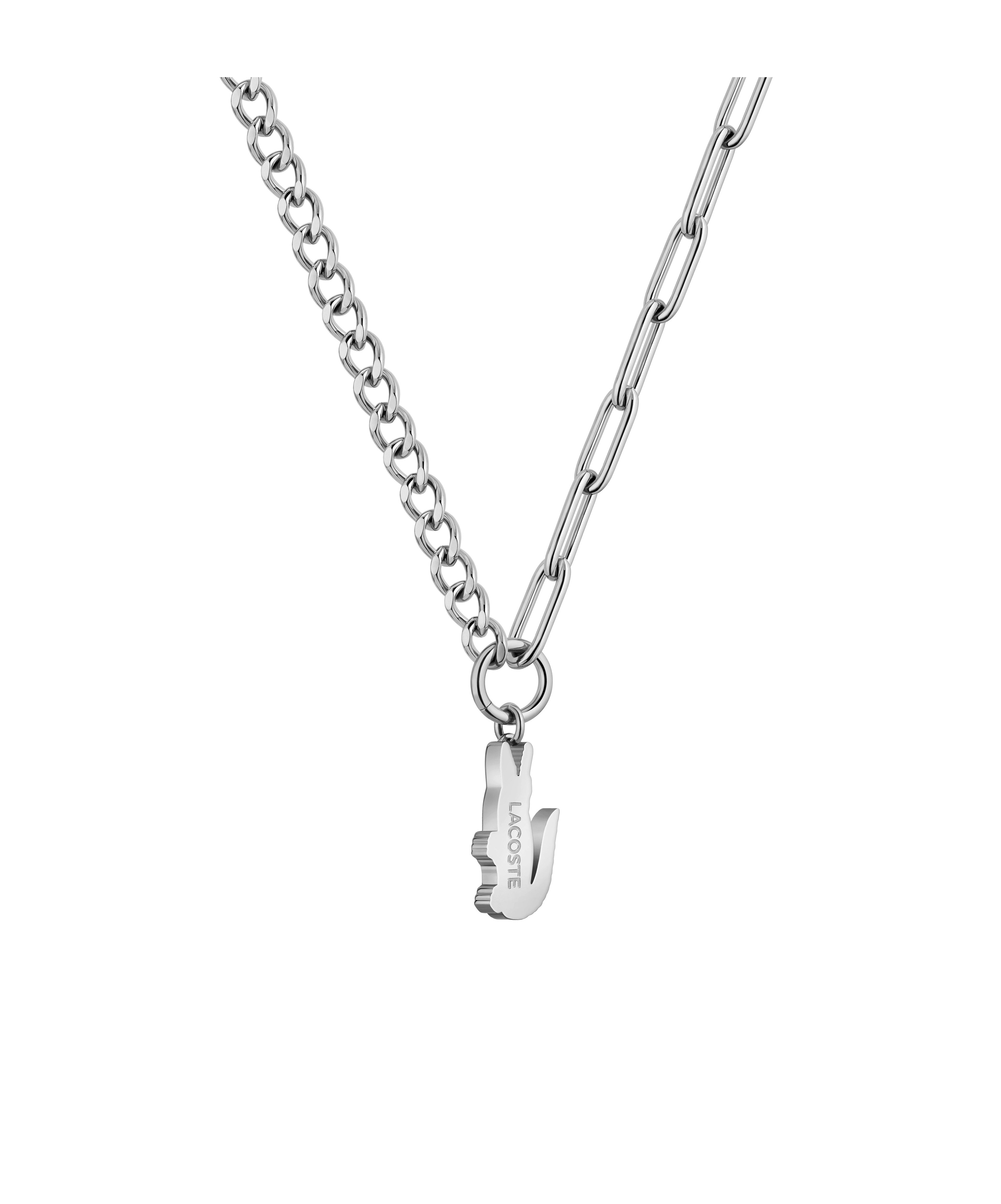 Lacoste Kette mit Anhänger CROCODILE, mit Preciosa Crystal