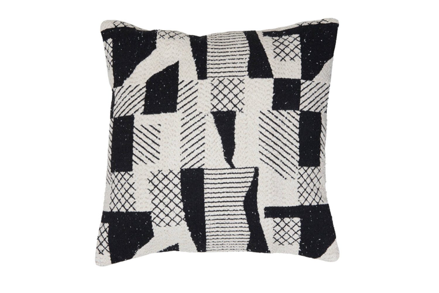 Light & Living Dekokissen Dekokissen CESENA von Light & Living 45x45 cm Kissen Schwarz-Beige