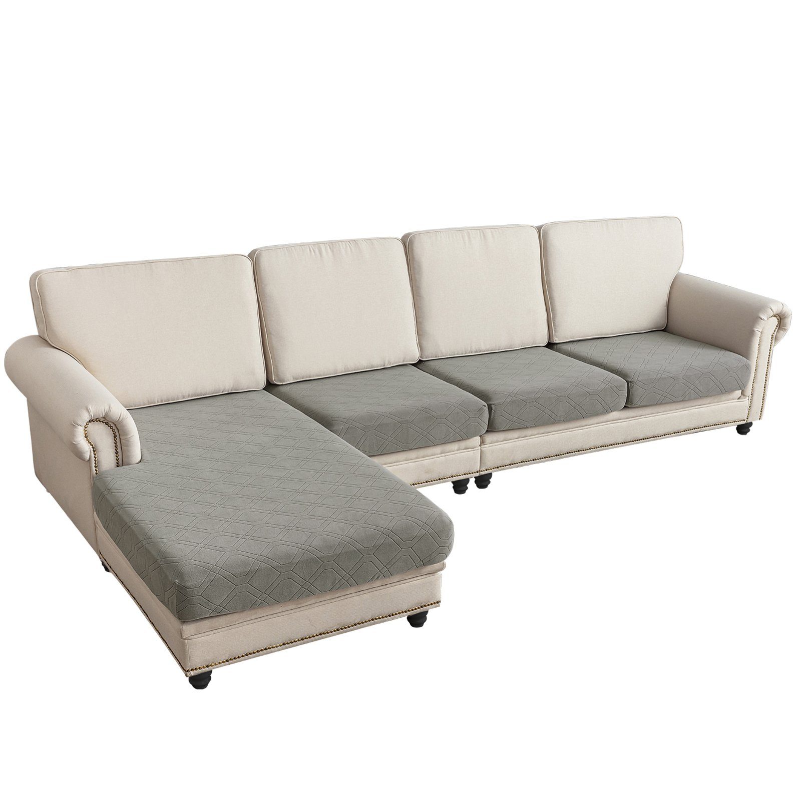 Sunicol Sofabezug L Form, Jacquard Ecksofa günstig online kaufen