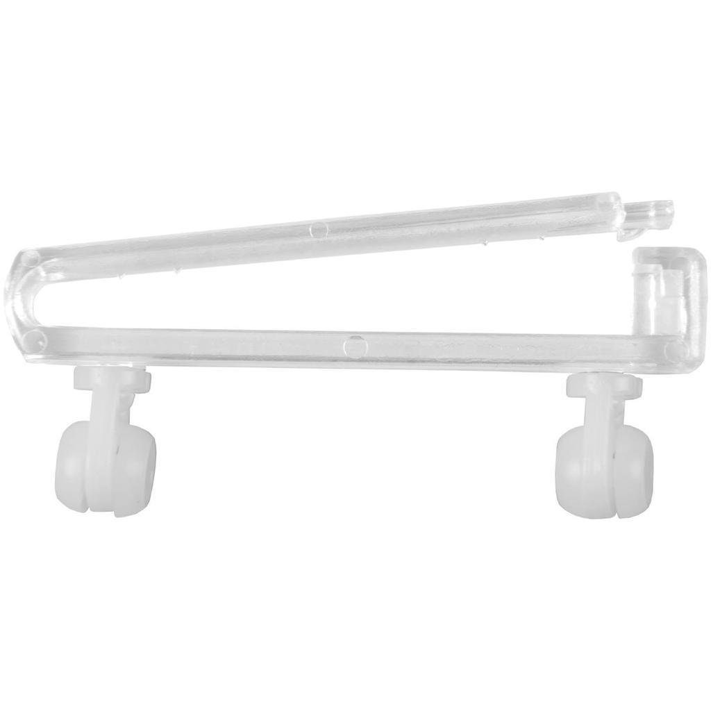 Clever-Kauf-24 Schlaufengleiter Schlaufengleiter m. Röllchen transparent 5cm Inhalt: 8 Stück, Innenlaufsysteme, (8-St)