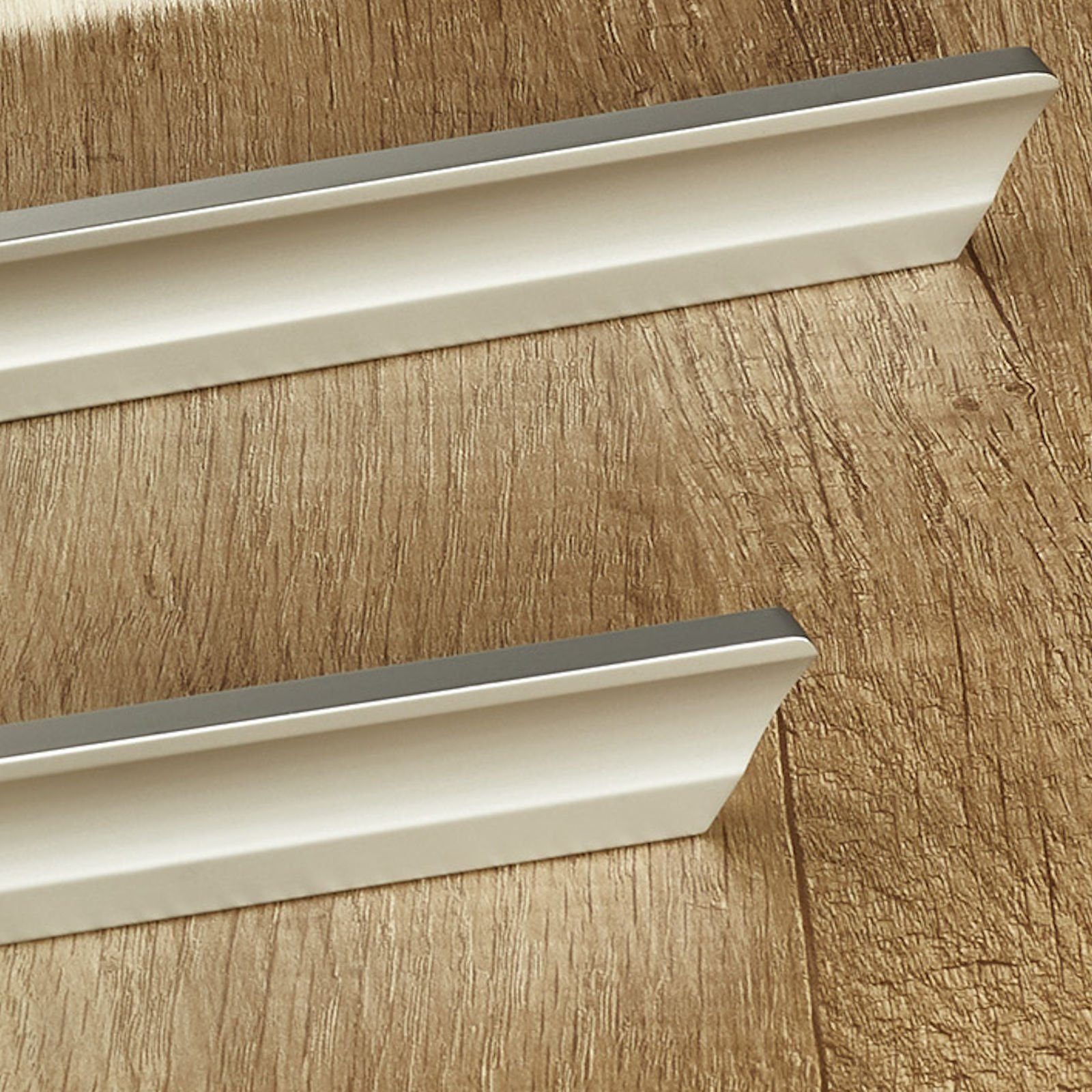 SO-TECH® Möbelgriff Griffleiste LONA CURVE / DEGREE, Lochabstand 160 - 320 mm, Lochabstand 160 mm Chrom matt - inkl. Schrauben