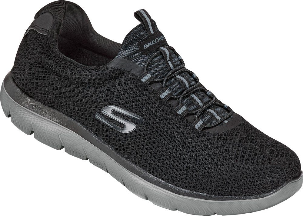 Skechers Slip-On Sneaker aus Flachstrick-Mesh mit bequemer Memory-Foam-Inne günstig online kaufen
