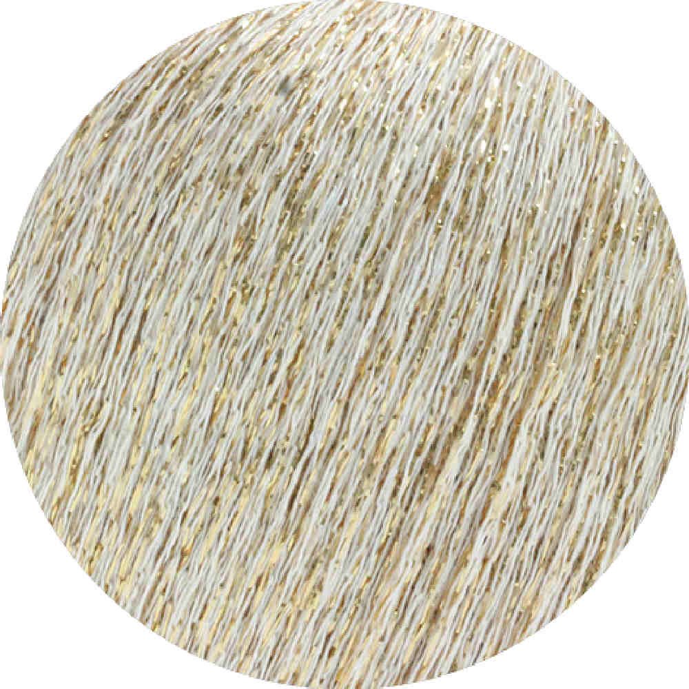 LANA GROSSA BRILLINO Häkelwolle, 200 m (25 Gramm), Glänzendes Beilaufgarn mit farbigem Lurexfaden