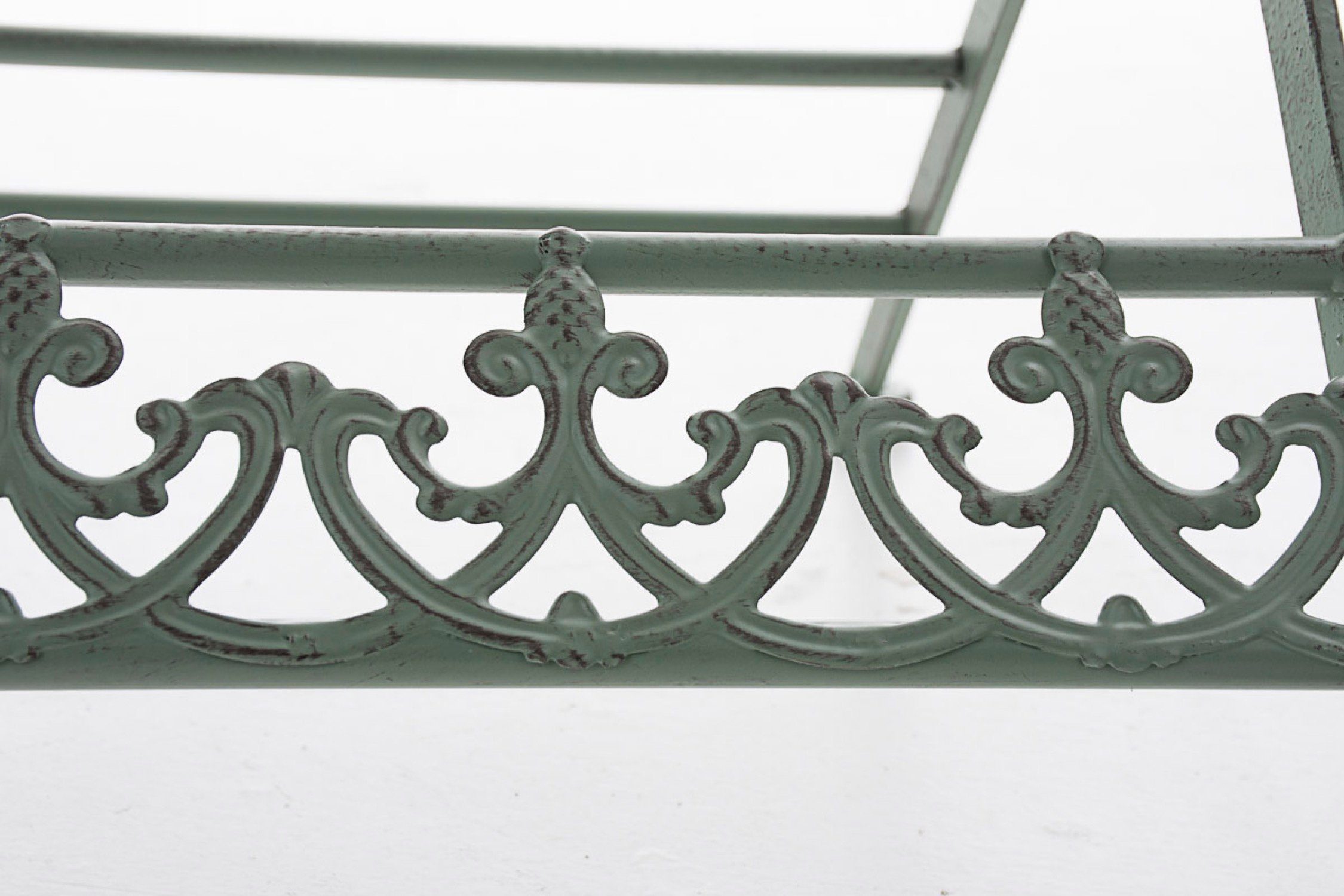 TPFGarden Gartenstuhl Moni - handgefertigtem antik-grün Farbe: Klappstuhl (TxBxH): Eisen, und aus 91.5cm Metallstuhl St), Balkonstuhl, x 43 1 für 50 - Balkon, (Hochwertiger Garten, - Terrasse Maße stabiler x