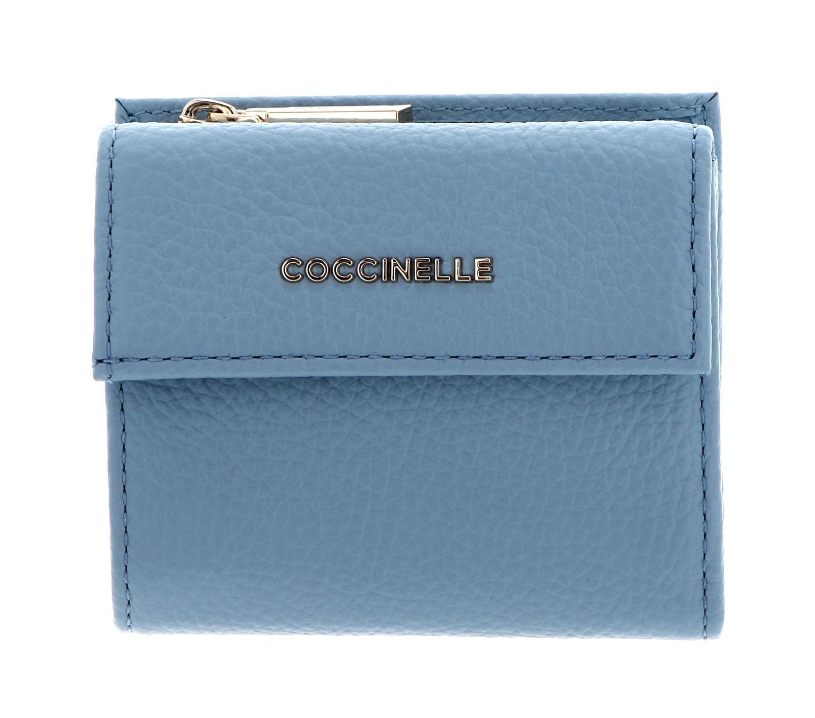 COCCINELLE Geldbörse Metallic Soft Aquarelle Blue