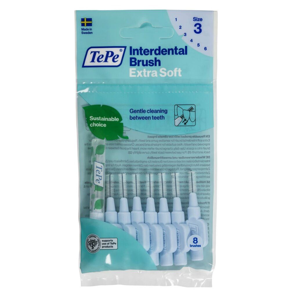 TePe Interdentalbürsten Interdentalbürste Extra Soft Blau ISO Gr. 3