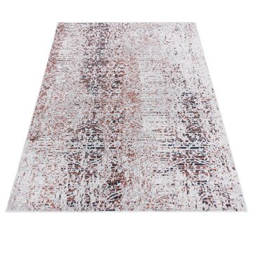 Designteppich Modern Vintage Teppich - Abstrakt Muster Creme - kurzflor, Mazovia, 60 x 100 cm, Wohnzimmer, Geeignet für Fußbodenheizung, Höhe 9 mm, Kurzflor