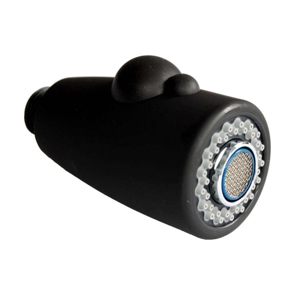 Damixa Badarmatur 23138.24 - Brausekopf schwarz umstellbar für Armatur Kafe 14138.00