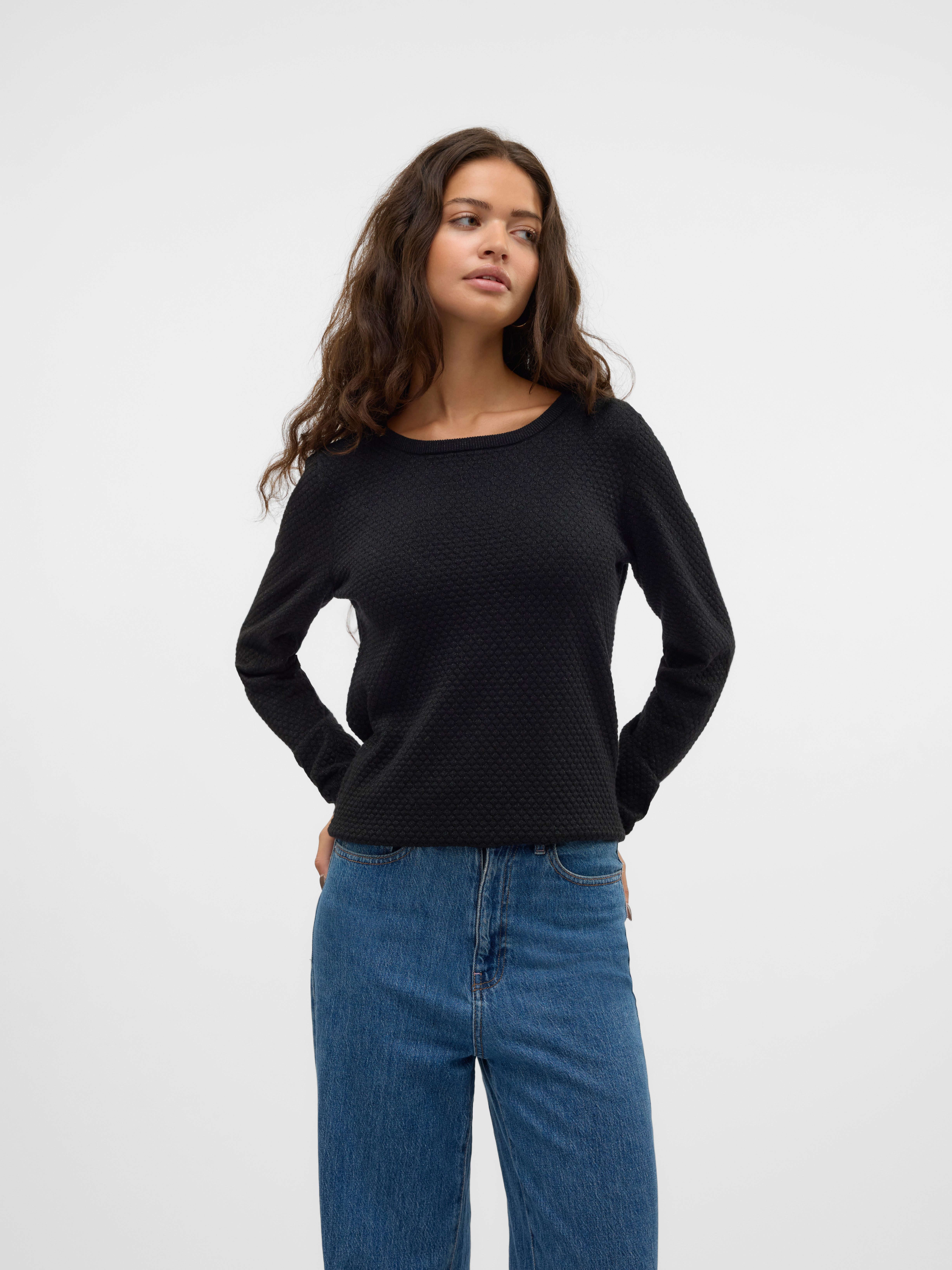Rundhalspullover VMCARE SHINE LS O-NECK PULLOVER