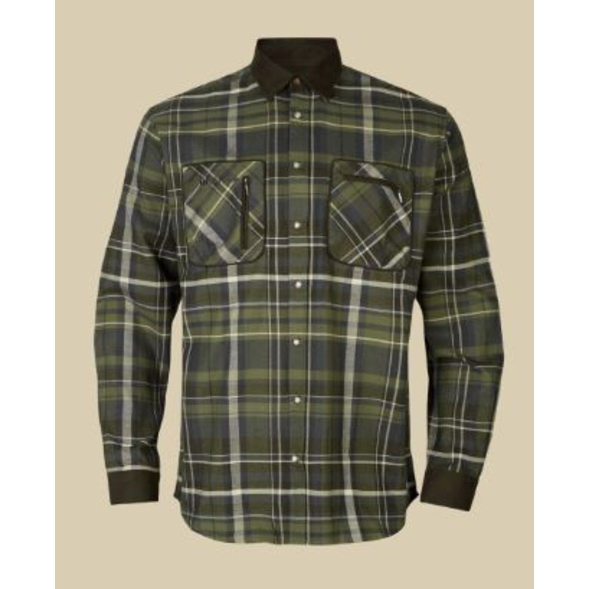 Härkila Outdoorhemd Härkila Pajala Hemd, Olive check, Gr. L